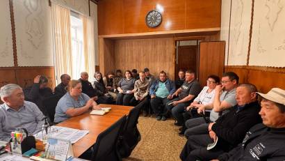 24 апреля 2026 года состоялось рабочее совещание под руководством директора Ветеринарной станции Жамбылского района Асылтасов С.О.