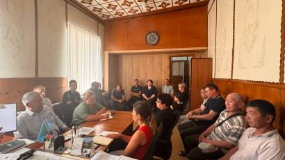 22 июня 2026 года состоялось рабочее совещание под руководством директора Ветеринарной станции Жамбылского района Асылтасов С.О.